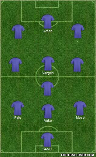 Pro Evolution Soccer Team Formation 2011