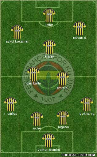 Fenerbahçe SK Formation 2011