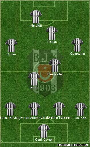 Besiktas JK Formation 2011