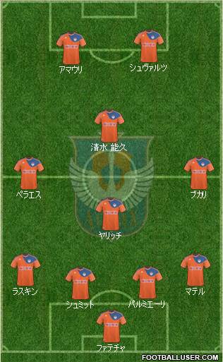 Albirex Niigata Formation 2011