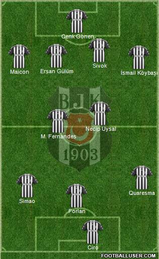Besiktas JK Formation 2011