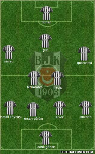 Besiktas JK Formation 2011