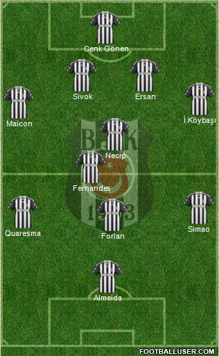 Besiktas JK Formation 2011