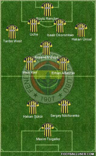 Fenerbahçe SK Formation 2011