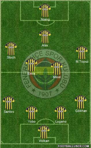 Fenerbahçe SK Formation 2011