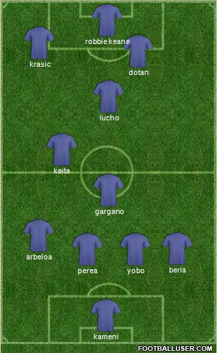 Pro Evolution Soccer Team Formation 2011