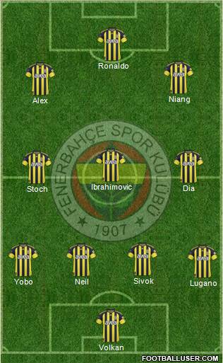 Fenerbahçe SK Formation 2011