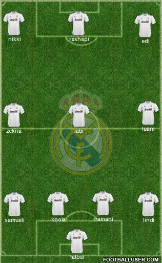 Real Madrid C.F. Formation 2011