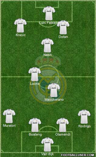 Real Madrid C.F. Formation 2011