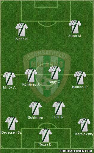 Haladás FC Formation 2011