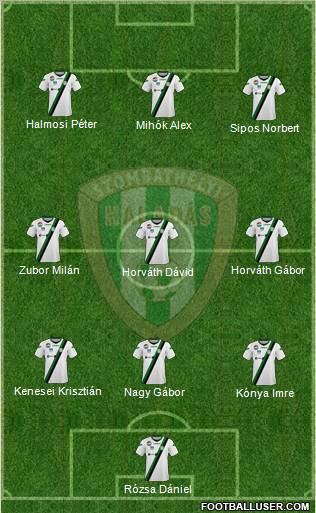 Haladás FC Formation 2011