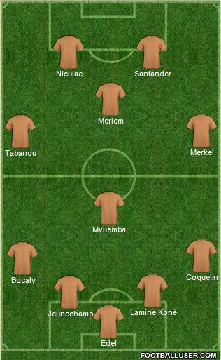 Pro Evolution Soccer Team Formation 2011