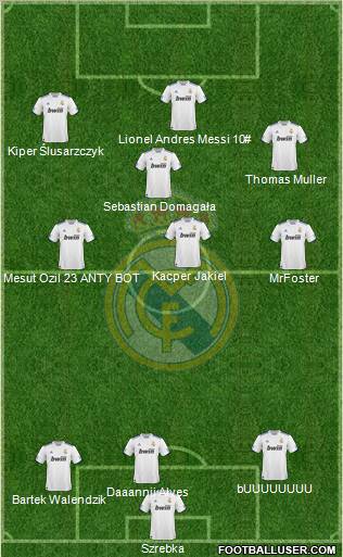 Real Madrid C.F. Formation 2011