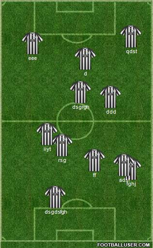 Newcastle United Formation 2011
