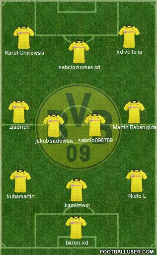Borussia Dortmund Formation 2011