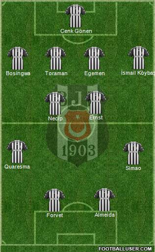 Besiktas JK Formation 2011