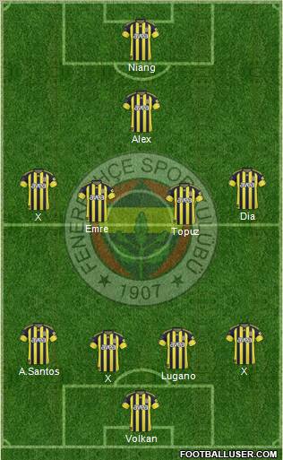 Fenerbahçe SK Formation 2011