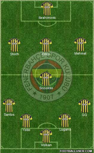 Fenerbahçe SK Formation 2011