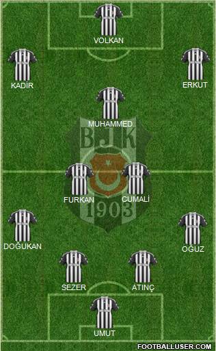 Besiktas JK Formation 2011