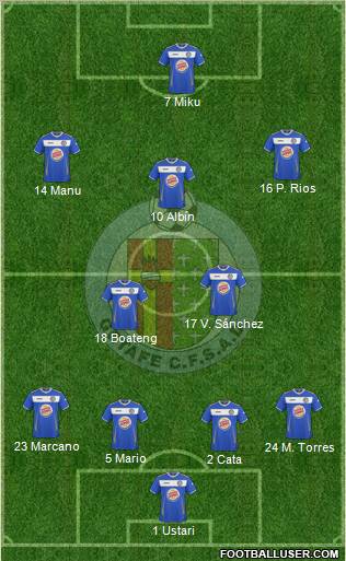 Getafe C.F., S.A.D. Formation 2011