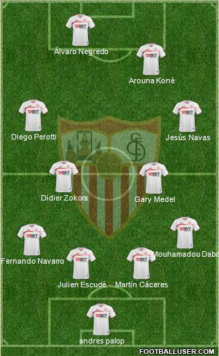 Sevilla F.C., S.A.D. Formation 2011