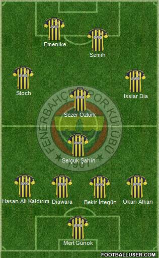 Fenerbahçe SK Formation 2011