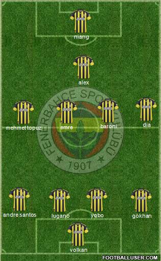 Fenerbahçe SK Formation 2011