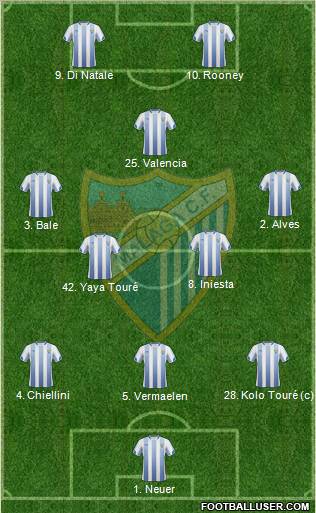 Málaga C.F., S.A.D. Formation 2011