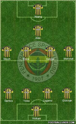 Fenerbahçe SK Formation 2011