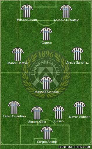 Udinese Formation 2011
