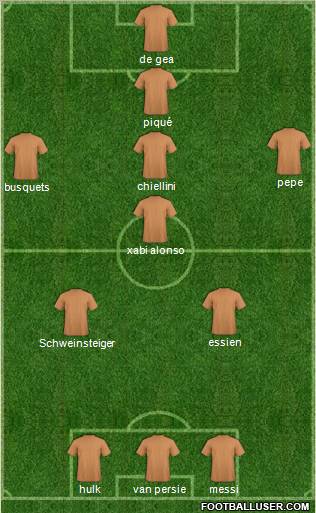 Pro Evolution Soccer Team Formation 2011