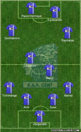KAA Gent Formation 2011