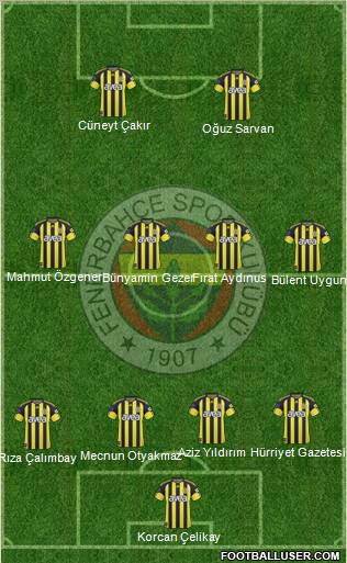 Fenerbahçe SK Formation 2011
