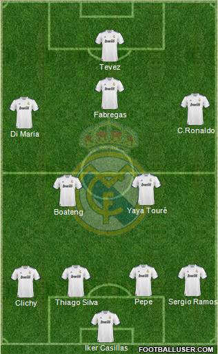 Real Madrid C.F. Formation 2011