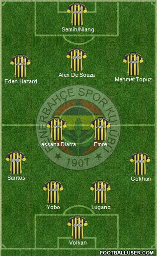 Fenerbahçe SK Formation 2011