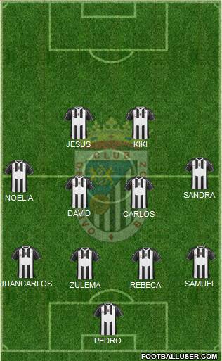 C.D. Badajoz S.A.D. football formation