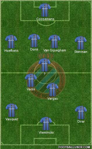 Club Brugge KV Formation 2011