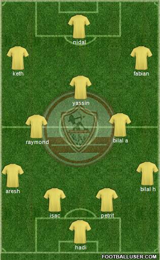 Zamalek Sporting Club Formation 2011