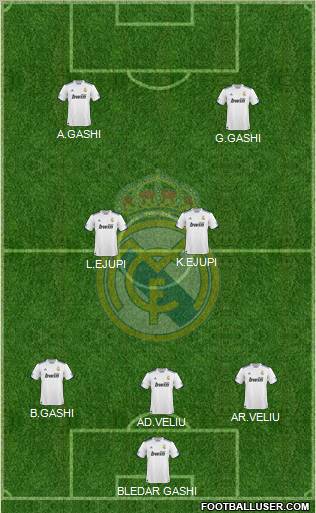 Real Madrid C.F. Formation 2011