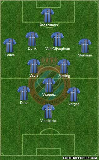 Club Brugge KV Formation 2011