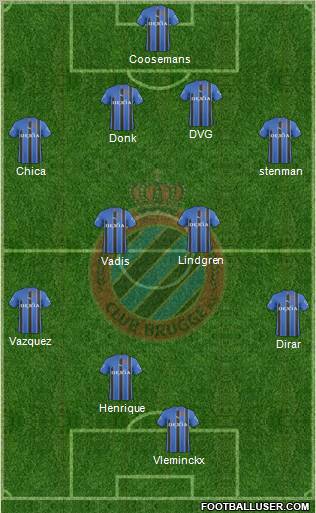 Club Brugge KV Formation 2011