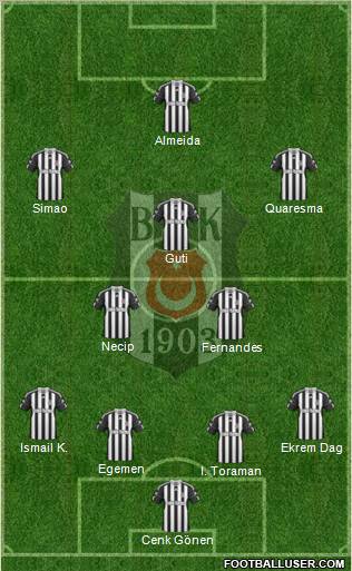 Besiktas JK Formation 2011