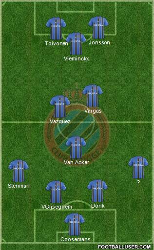 Club Brugge KV Formation 2011