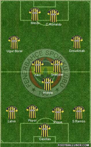 Fenerbahçe SK Formation 2011