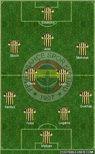 Fenerbahçe SK Formation 2011