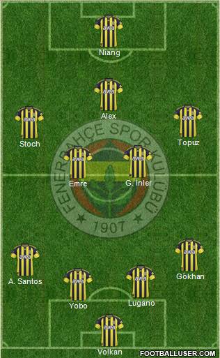 Fenerbahçe SK Formation 2011