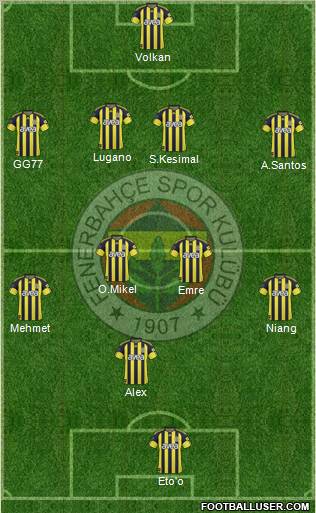 Fenerbahçe SK Formation 2011