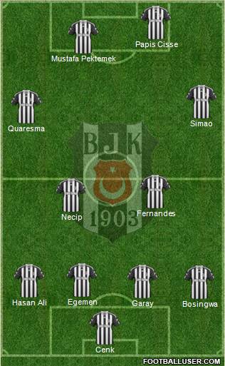 Besiktas JK Formation 2011