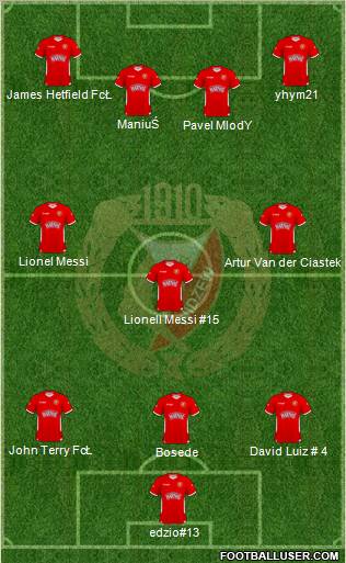 Widzew Lodz Formation 2011
