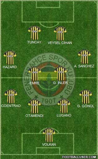 Fenerbahçe SK Formation 2011